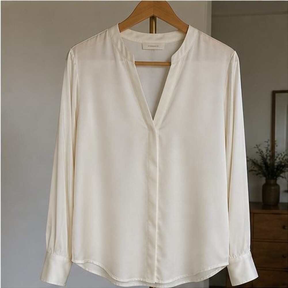 White Lace Trim Top